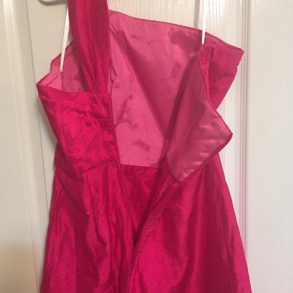 Pink Watters and Watters one shoulder dress - Picture 6 of 16